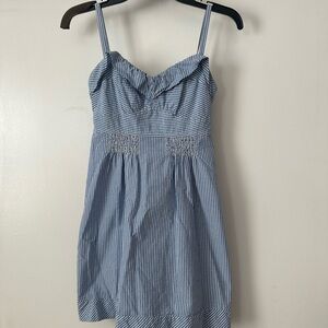 American Eagle Outfitters Blue and White Striped Top